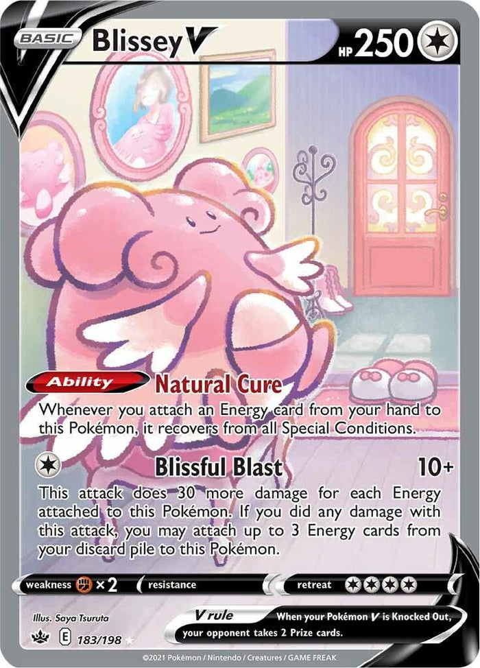 Blissey V - 183/198 - Art Rare - Chilling Reign