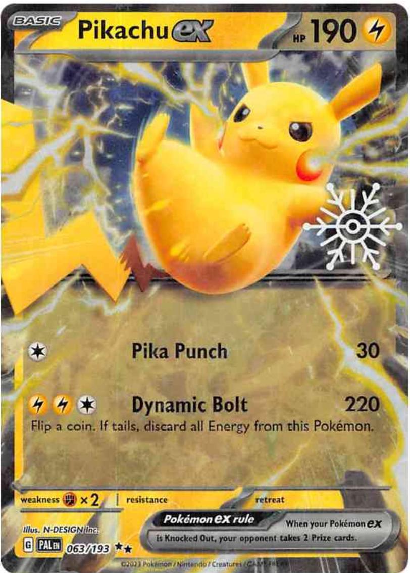 Pikachu Ex [Snowflake Stamp]