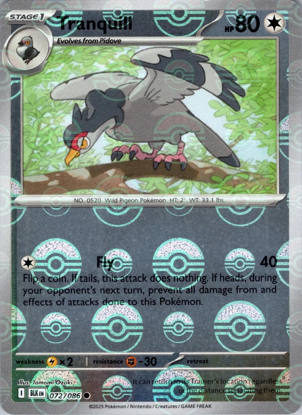 Tranquill [Poke Ball]