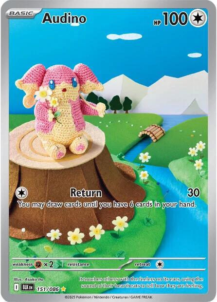 Audino - 151/086 - Illustration Rare - Black Bolt