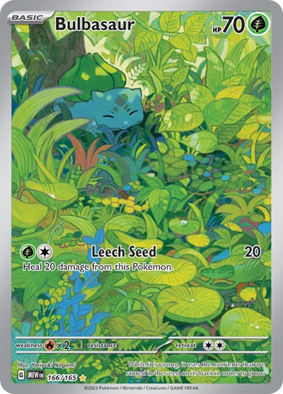 Bulbasaur - 166/165 - Illustration Rare - Scarlet & Violet 151