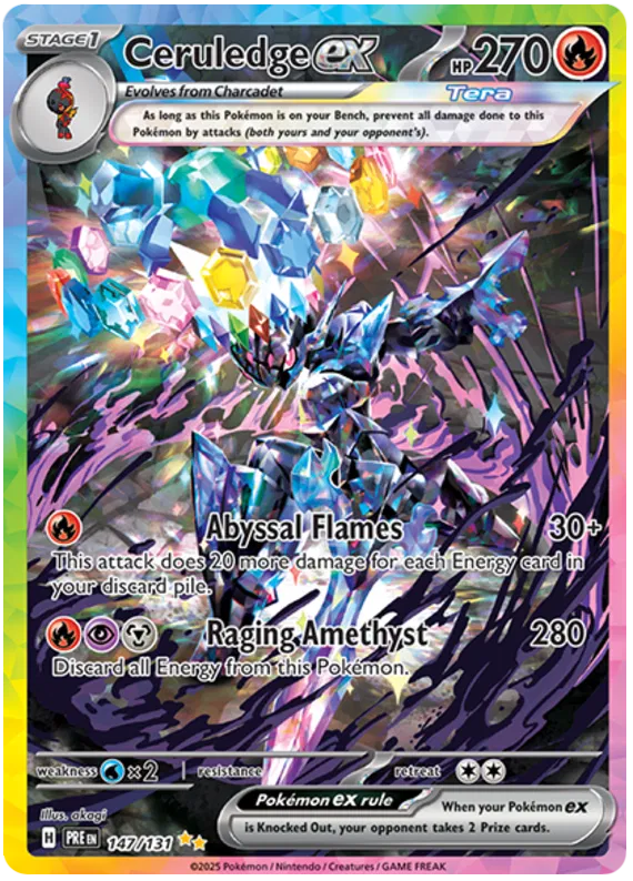 Ceruledge ex - 147/131 - Special Illustration Rare - Prismatic Evolutions