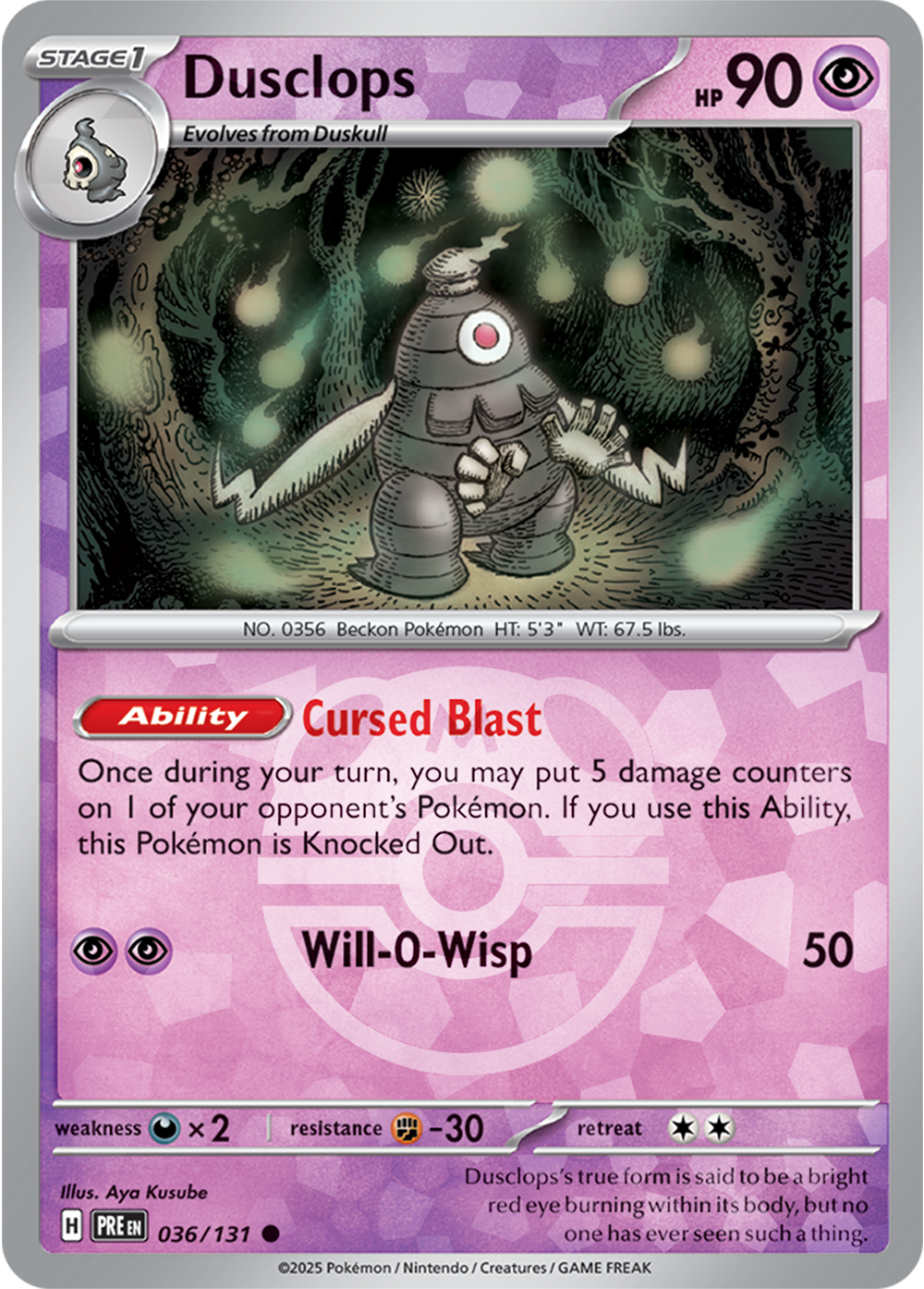 Dusclops [Master Ball]