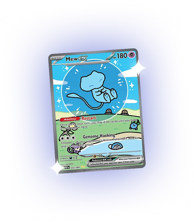 Mew Pokemon card artwork